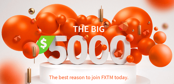 بونص الإيداع الكبير 5000$ FXTM (ForexTime) 